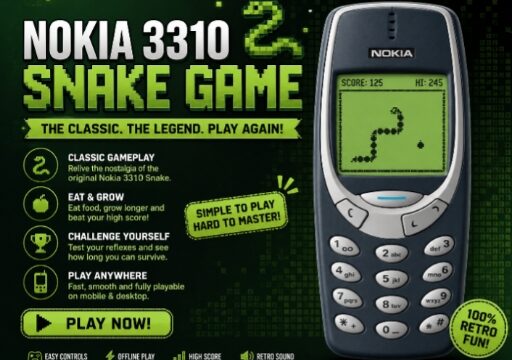 Nokia 3310 Snack Game – play online free