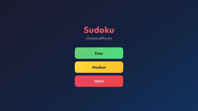 Sudoku Solver – play online free