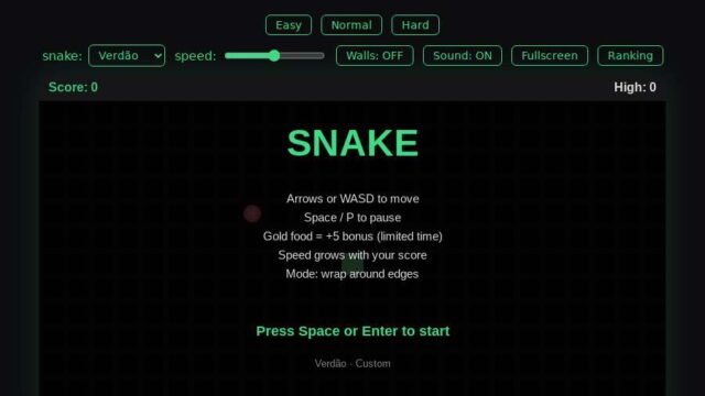 Snake JS – play online free